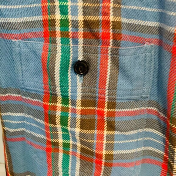 J. Crew Wallace and Barnes Blue Flannel Men’s Medium - Picture 4 of 6